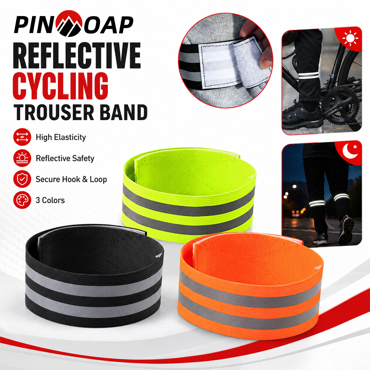 PINMOAP 1/2PCS Sangle de jambe - Cycling Commuter Trousers avis et prix